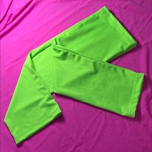 Neon Green Leg Warmers Boot Sox OS Festival/GoGo